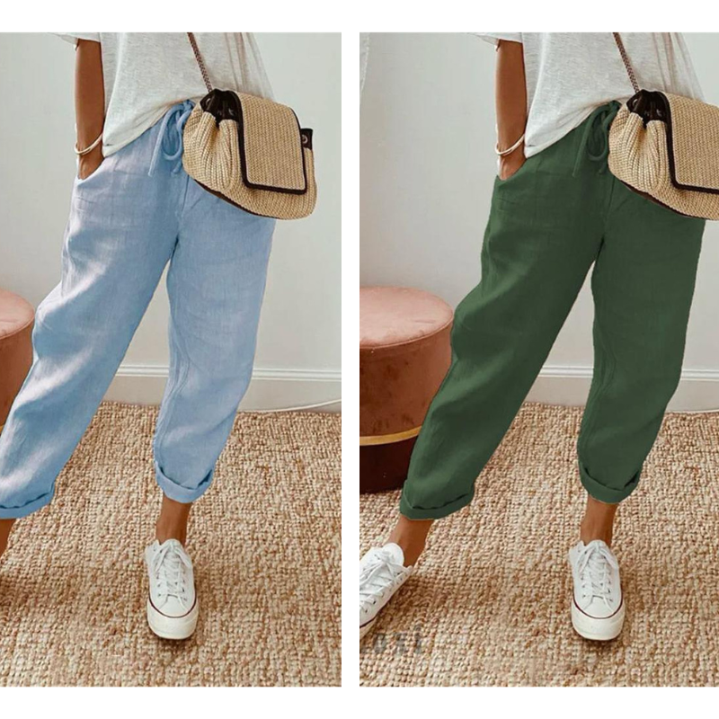 💕58% RABATT💕Lässige Baumwoll- und Leinenhosen für Damen