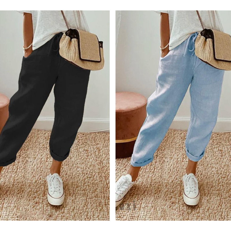 💕58% RABATT💕Lässige Baumwoll- und Leinenhosen für Damen
