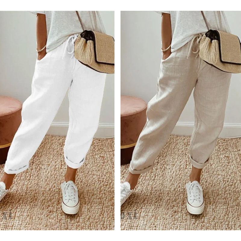 💕58% RABATT💕Lässige Baumwoll- und Leinenhosen für Damen