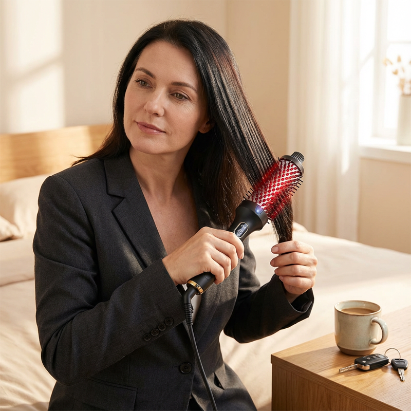 💇‍♀️ 2-in-1 Volumenkamm ✨ Voluminöses Haar in wenigen Minuten