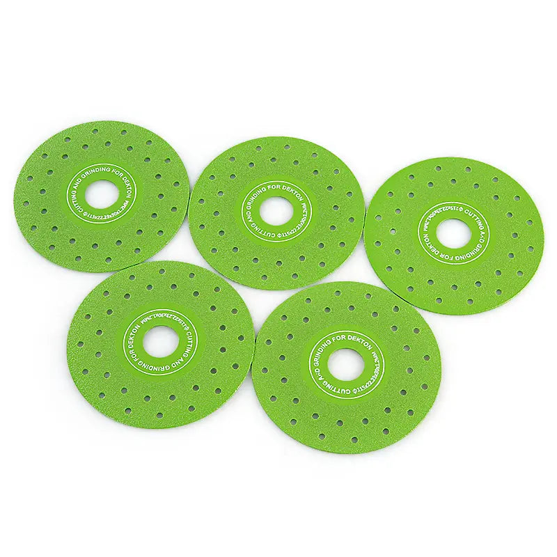 LOZLIN 1 Stk. / 3 Stk. 115 mm Diamant-Trennscheiben zum Schneiden und Schleifen von Fliesen, Marmor und Keramik – 45° abgeschrägte Trennscheibe mit porösem Design – Zubehör für Winkelschleifer