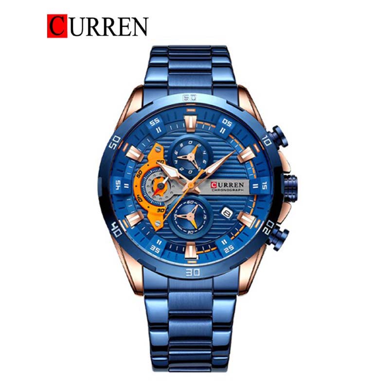 CURREN 8402 Herrenuhr aus Edelstahl