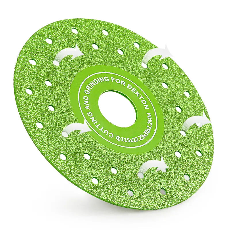 LOZLIN 1 Stk. / 3 Stk. 115 mm Diamant-Trennscheiben zum Schneiden und Schleifen von Fliesen, Marmor und Keramik – 45° abgeschrägte Trennscheibe mit porösem Design – Zubehör für Winkelschleifer