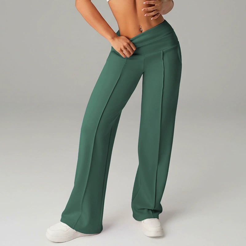 💗OSTERANGEBOT - 50% RABATT💕 Damen-Freizeithose mit hohem Bund und weitem Bein👖Ihr neues Lieblingsstück für mühelose Eleganz