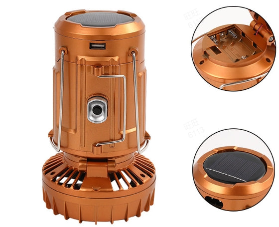 🔥🎁 Super-Angebot: 50 % Rabatt 🎁🔥 Tragbare LED-Campinglaterne mit Ventilator