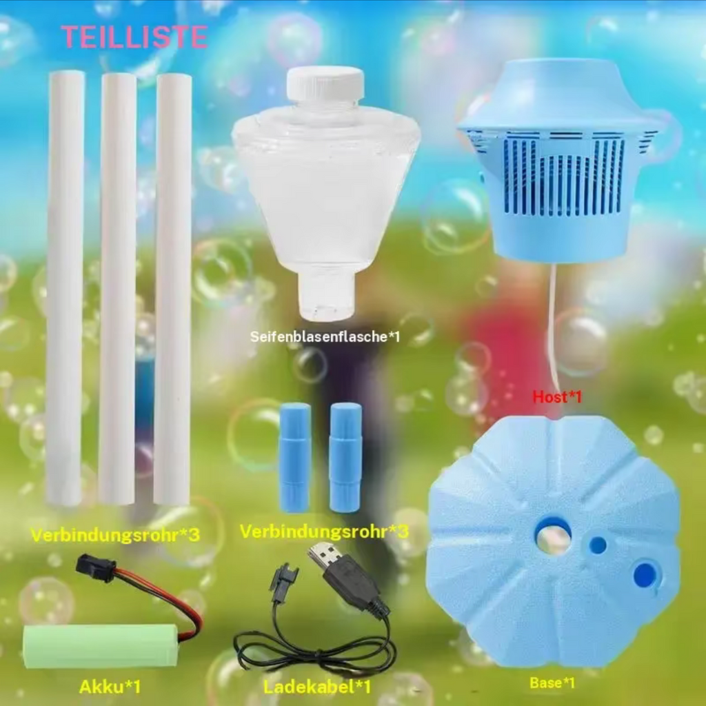 USB Rechargeable Bubble Machine, 1 Count Bubble Blower with Light & Music, Outdoor Romantic Toy for Wedding & Party & Garden