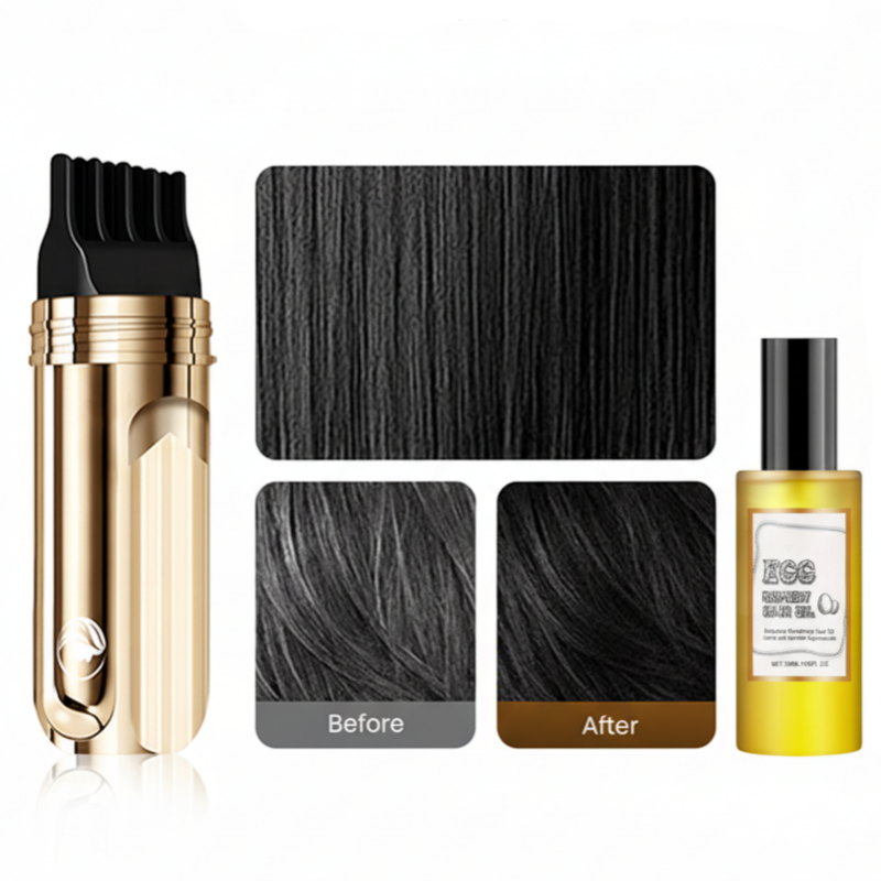 ⏳Zeitlich begrenztes Angebot⏰ Praktischer 2-in-1-Haarfärbekamm für graues Haar