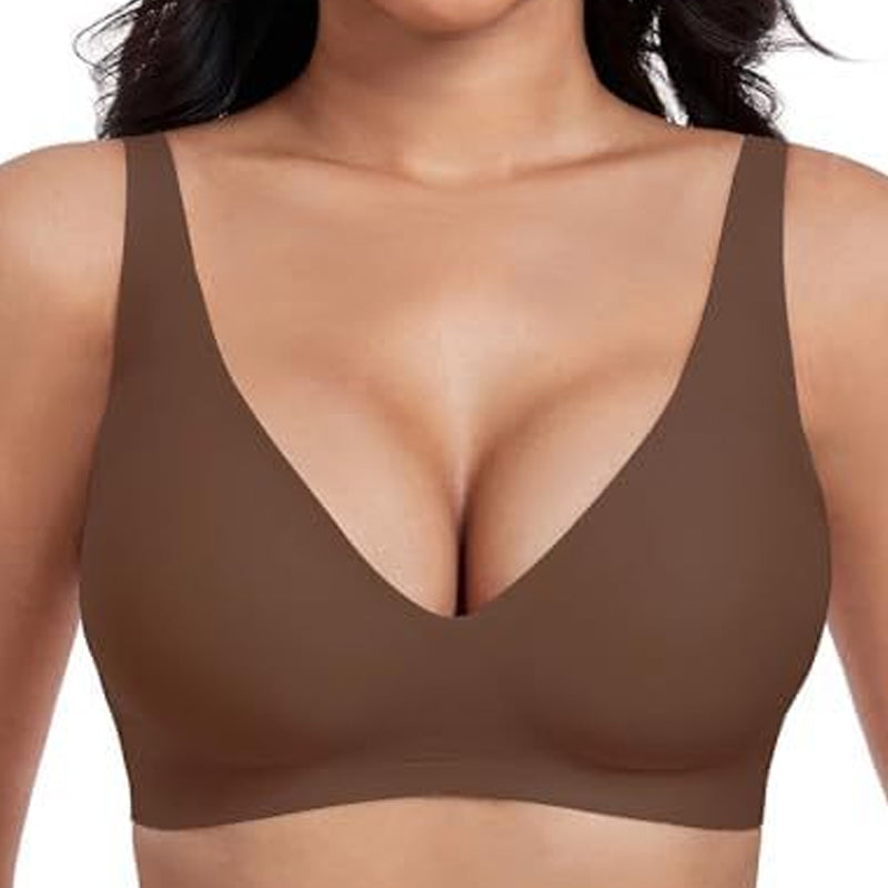 💗LETZTER TAG: 50 % RABATT⚡ÜBER 50.000 VERKAUFT💕 Kabellose Jelly-BHs für Damen – bequem, kabellos, Push-up, nahtlos, mit tiefem V-Ausschnitt