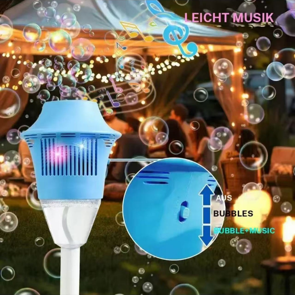 USB Rechargeable Bubble Machine, 1 Count Bubble Blower with Light & Music, Outdoor Romantic Toy for Wedding & Party & Garden