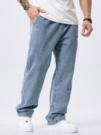 💎 -50% AUF LOCKERE JEANS! 💎 Herren Weites Bein: Bequemer Sitz & Robustes Denim für Streetwear 👖🔥