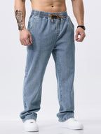 💎 -50% AUF LOCKERE JEANS! 💎 Herren Weites Bein: Bequemer Sitz & Robustes Denim für Streetwear 👖🔥