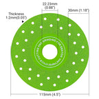 LOZLIN 1 Stk. / 3 Stk. 115 mm Diamant-Trennscheiben zum Schneiden und Schleifen von Fliesen, Marmor und Keramik – 45° abgeschrägte Trennscheibe mit porösem Design – Zubehör für Winkelschleifer