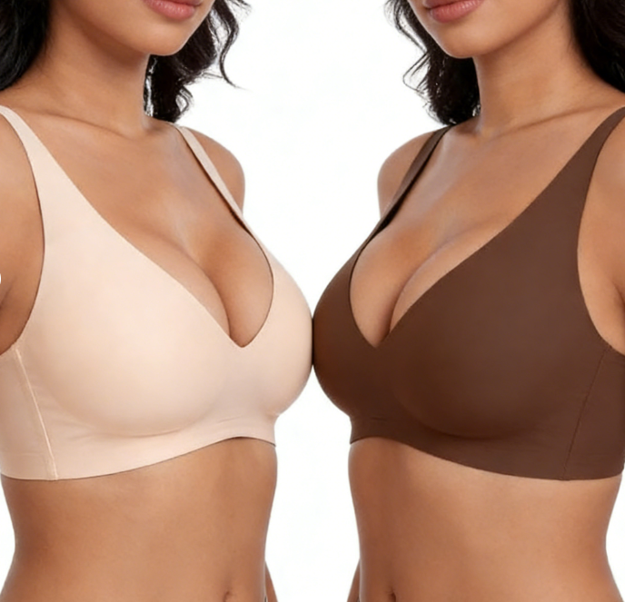 💗LETZTER TAG: 50 % RABATT⚡ÜBER 50.000 VERKAUFT💕 Kabellose Jelly-BHs für Damen – bequem, kabellos, Push-up, nahtlos, mit tiefem V-Ausschnitt