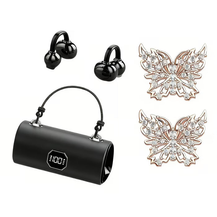❤️Modische kabellose Clip-On-Kopfhörer mit Handtasche❤️
