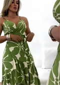🏖️Summer Hot Sale 49% OFF🌼Women's Casual Resort Print Gathered Tunic Dress