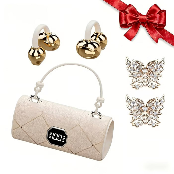 ❤️Modische kabellose Clip-On-Kopfhörer mit Handtasche❤️