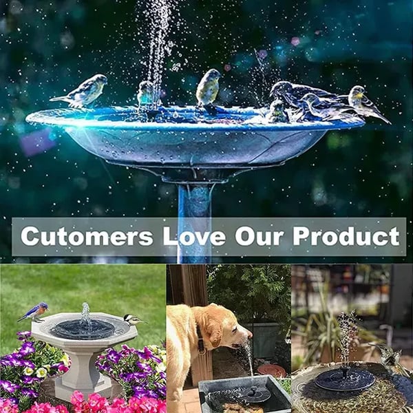 💎 -50% SOLAR-SPRINGBRUNNEN! 💎 4 Düsen, Kabellos & Schwebend für Garten, Teich & Vogelbad