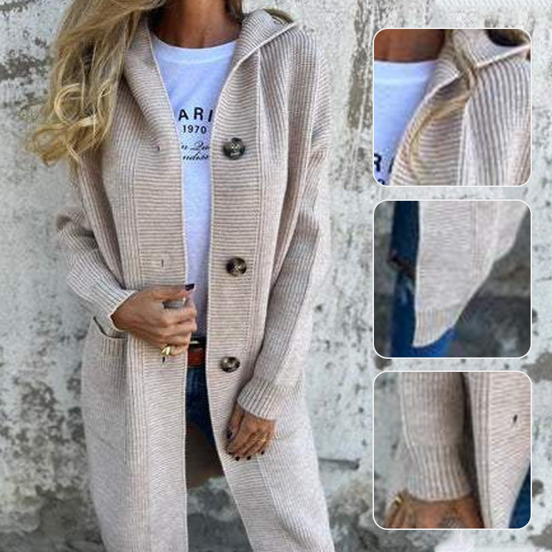🍂Autumn Special Offer 49% OFF💓Button-down cardigan with hood for women