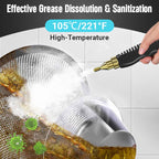 💨 INDUSTRIELLE DAMPFREINIGER 2500 W – Chemikalienfreie Desinfektion und Fettentfernung, ideal für Küchen 🌟🧼