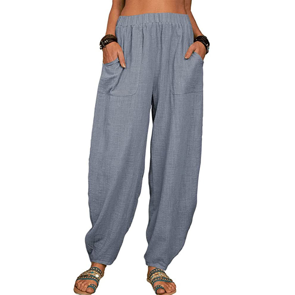 ⏰LAST DAY 49% OFF👚Women's linen and cotton wide leg pants