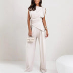 🌟 Elegant solid color two-piece set|Buy more and save more, unlock a high-end 👗 atmosphere