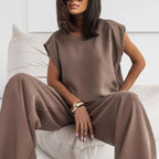 🎉Hot Sale 49% OFF🎉Women’s 2-Piece T-Shirt & Wide Leg Dress Pants Set👗