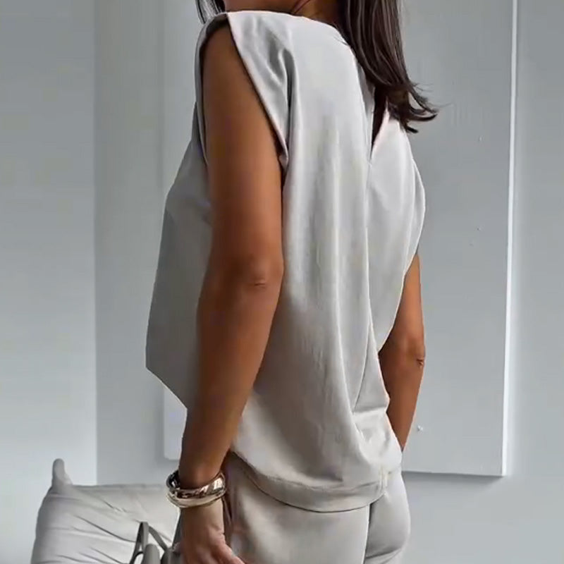 🎉Hot Sale 49% OFF🎉Women’s 2-Piece T-Shirt & Wide Leg Dress Pants Set👗