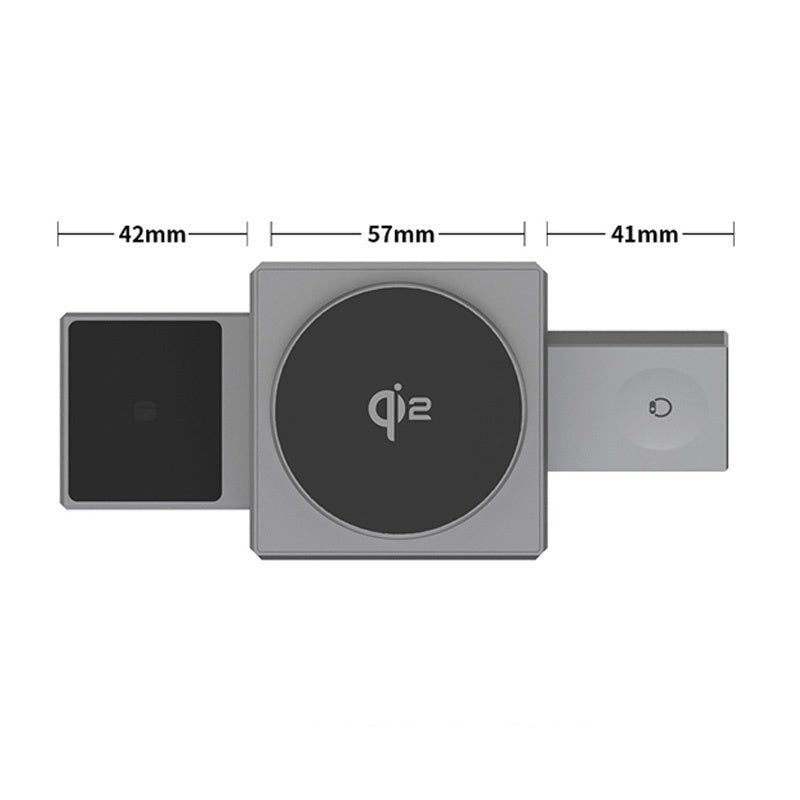 ⚡️ Exklusiver Sale – 55 % Rabatt! 📱 3-in-1 Faltbare Magnetladestation – Perfekt für Zuhause, Büro und unterwegs ✨ | 15 W Schnellladung, für mehrere Geräte und kompakt! 📱⌚