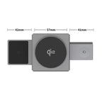 ⚡️ Exklusiver Sale – 55 % Rabatt! 📱 3-in-1 Faltbare Magnetladestation – Perfekt für Zuhause, Büro und unterwegs ✨ | 15 W Schnellladung, für mehrere Geräte und kompakt! 📱⌚