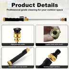 💦 LIMITIERTES ANGEBOT: 50% RABATT! 🚿 Hochdruckwasserpistole – 3 Austauschbare Düsen, Strapazierfähige Aluminiumlegierung & Leistungsstark ✨