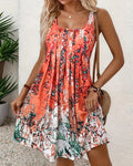 🔥Last Day Promotion 49% OFF-Sleeveless Printed Simple Dress💃
