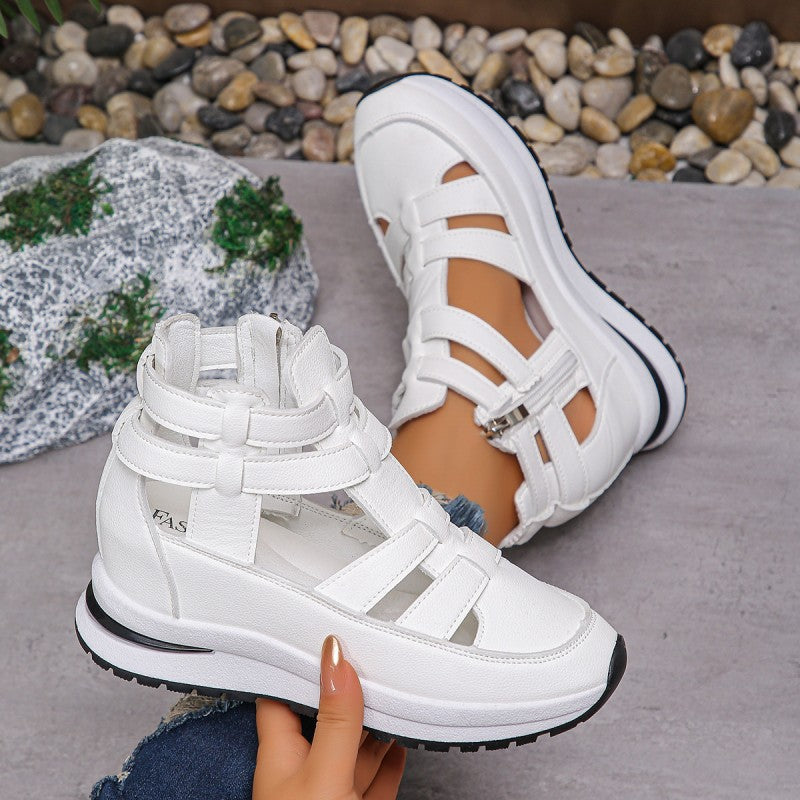 🔥Letzter Tag 50% Rabatt - Bequeme leichte Wedges mit seitlichem Reißverschluss