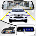 10" 1080P Rückspiegel-Dashcam - Nachtsicht & Parkmodus für Auto-DVR - Inkl. 64GB Speicherkarte