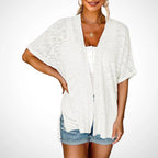 🔥Summer Hot Sale 49％ OFF🏳️‍🌈2025 New Stylish Flowy Short Sleeve Cardigan