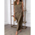 🌸New Arrival 49%OFF💖 Women's Elegant Sleeveless Top and Skirt Set