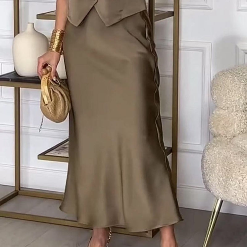 🌸New Arrival 49%OFF💖 Women's Elegant Sleeveless Top and Skirt Set