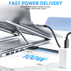 🖥️Neu eingetroffen – Sonderangebot – 15 % Rabatt!⚡USB-C-Dockingstation und Laptop-Ständer mit 4K-HDMI