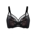 💜Enchante Floral Lace Plus Size Underwire Unlined Unpadded Minimizer Full Coverage Bra Women's Wear Comfortable Breathable Mesh Cup