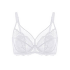 💜Enchante Floral Lace Plus Size Underwire Unlined Unpadded Minimizer Full Coverage Bra Women's Wear Comfortable Breathable Mesh Cup