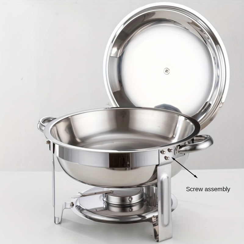 🔥 JETZT 50% RABATT! 🎄 Buffet-Set mit Warmhaltefunktion aus Edelstahl – gleichmäßige Hitzeverteilung und langlebig, perfekt für Feste und Partys ✨