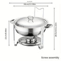 🔥 JETZT 50% RABATT! 🎄 Buffet-Set mit Warmhaltefunktion aus Edelstahl – gleichmäßige Hitzeverteilung und langlebig, perfekt für Feste und Partys ✨