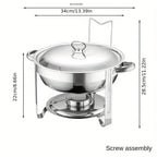 🔥 JETZT 50% RABATT! 🎄 Buffet-Set mit Warmhaltefunktion aus Edelstahl – gleichmäßige Hitzeverteilung und langlebig, perfekt für Feste und Partys ✨