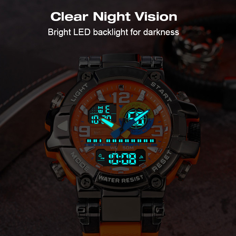 🔈🔈Zeitlich begrenztes Angebot: 50 % RABATT⌚Multifunktionale wasserdichte digitale LED-Uhr