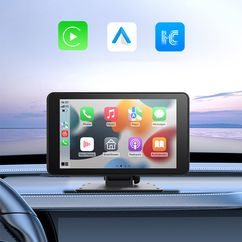 7-Zoll CarPlay Navigationsdisplay – Bluetooth, FM & Smartphone-Spiegelung mit Dashcam 🚗