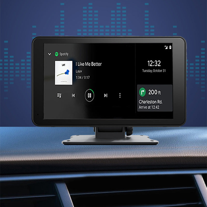7-Zoll CarPlay Navigationsdisplay – Bluetooth, FM & Smartphone-Spiegelung mit Dashcam 🚗