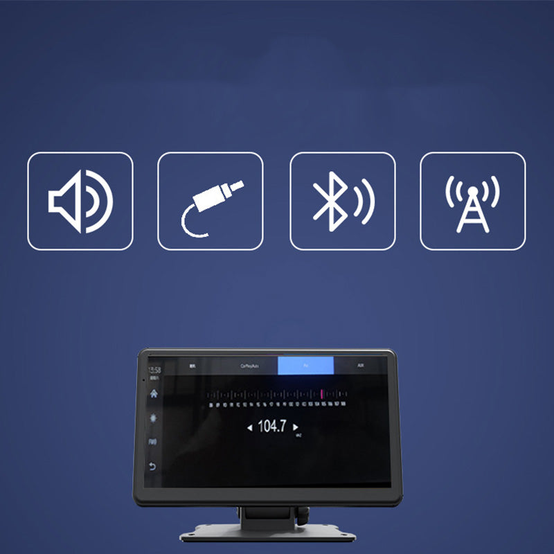7-Zoll CarPlay Navigationsdisplay – Bluetooth, FM & Smartphone-Spiegelung mit Dashcam 🚗