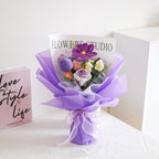 💐 Muttertag 💕 Handgefertigter, zarter gehäkelter Blumenstrauß