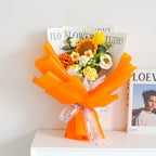 💐 Muttertag 💕 Handgefertigter, zarter gehäkelter Blumenstrauß