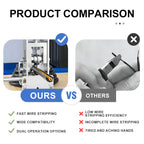 💎 50% RABATT! 💎 Abisoliermaschine für Drähte 1–25 mm – Automatischer Vorschub, Einstellbare Klingen & Dualer Betrieb (Manuell/Motorisiert) ⚙️🔌