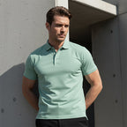 🔥Solange der Vorrat reicht 40 % Rabatt!🎉Herren schnell trocknendes Kurzarm-Hemdchen-Shirt mit Reverskragen